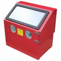 Varan Motors - NESB-24 Strahlkabine, Mikroperlenstrahlgerät, Hülsenstrahlgerät 110 Liter Mit Beleuchtung Und Zubehör