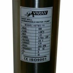 Varan Motors - 4STM3-10 Tauchpumpe Für Tiefbrunnen Und Bohrungen, 4000L/H – 80m, 750W 2 Varan Motors - 4STM3-10 Tauchpumpe Für Tiefbrunnen Und Bohrungen, 4000L/H – 80m, 750W -VARAN MOTORS Shop 3427040 3