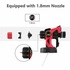 Varan Motors - CP32380 Akku-Farbsprühgerät 20V 2Ah Farbspritzpistole 800ml Sprayer Farbsprühgerät Mit Ladegerät -VARAN MOTORS Shop 44830951 3